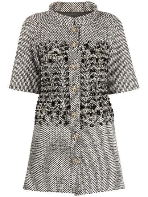 CHANEL Pre-Owned short-sleeve tweed jacket