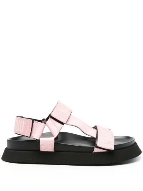 Moschino logo-tape sandals 