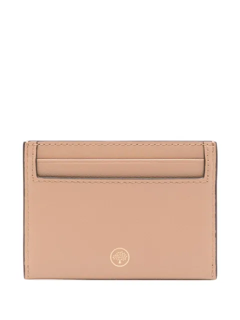 Mulberry logo-stamp leather cardholder