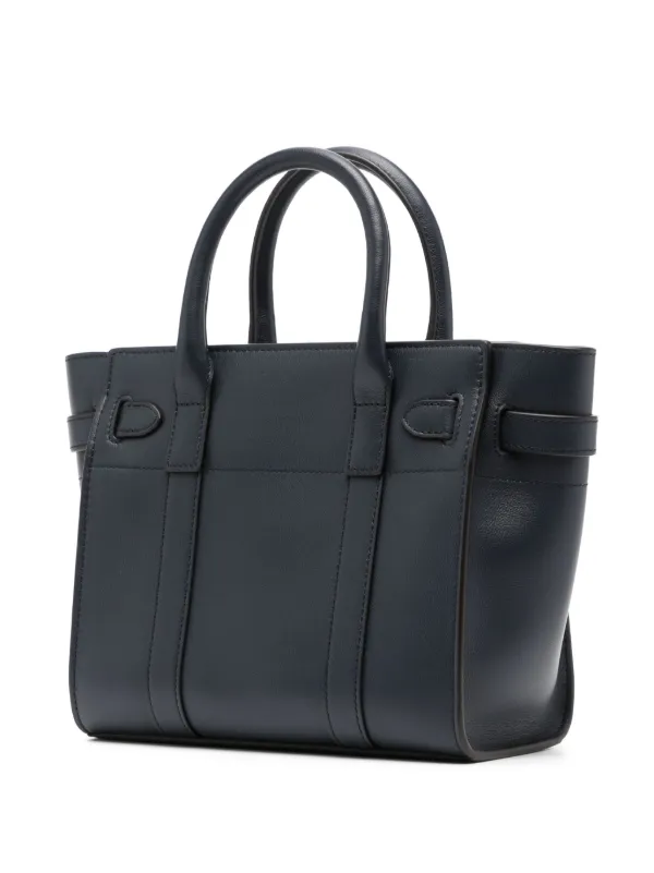 Mulberry Zipped Bayswater Leather Mini Bag | Blue | FARFETCH TR