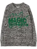 Jil Sander jacquard wool blend jumper - Grey