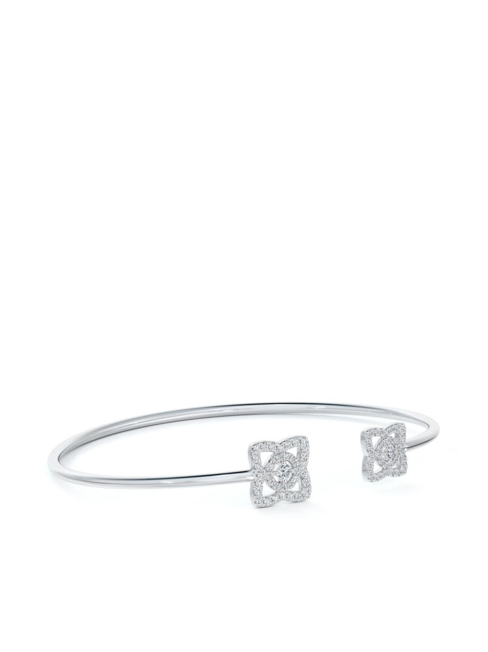 Image 2 of De Beers Jewellers 18kt white gold Enchanted Lotus diamond bracelet