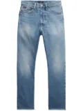 Polo Ralph Lauren logo-tag high-rise cropped jeans - Blue