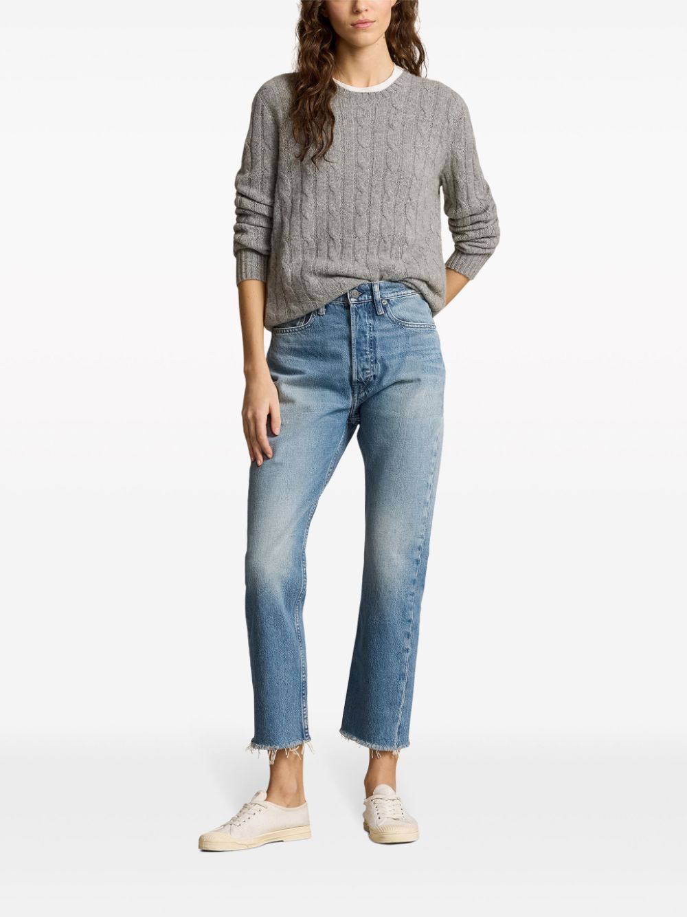 Image 2 of Polo Ralph Lauren jeans capri con tiro alto
