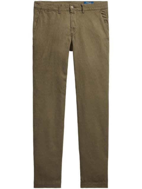 Polo Ralph Lauren straight-leg linen-cotton trousers