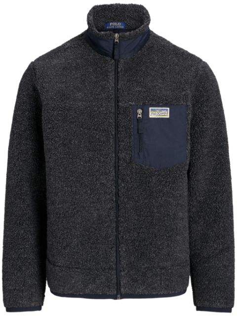 Polo Ralph Lauren high-neck brushed-effect cardigan Men