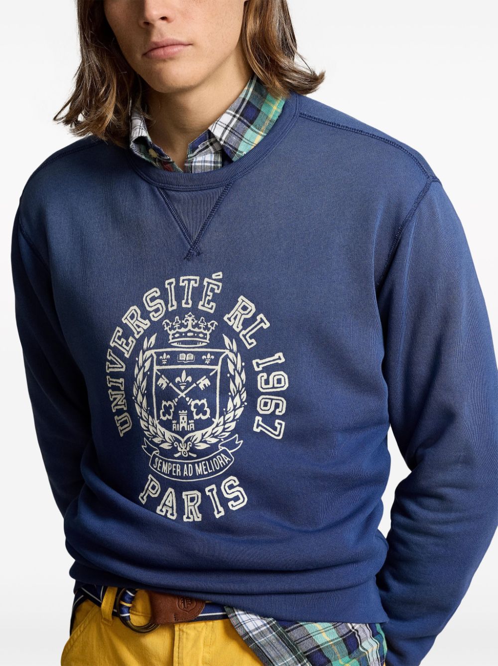 Polo Ralph Lauren Jersey sweater met print Blauw