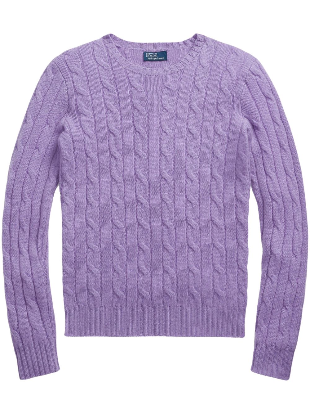 Polo Ralph Lauren Cable-knit Cashmere Jumper In Purple