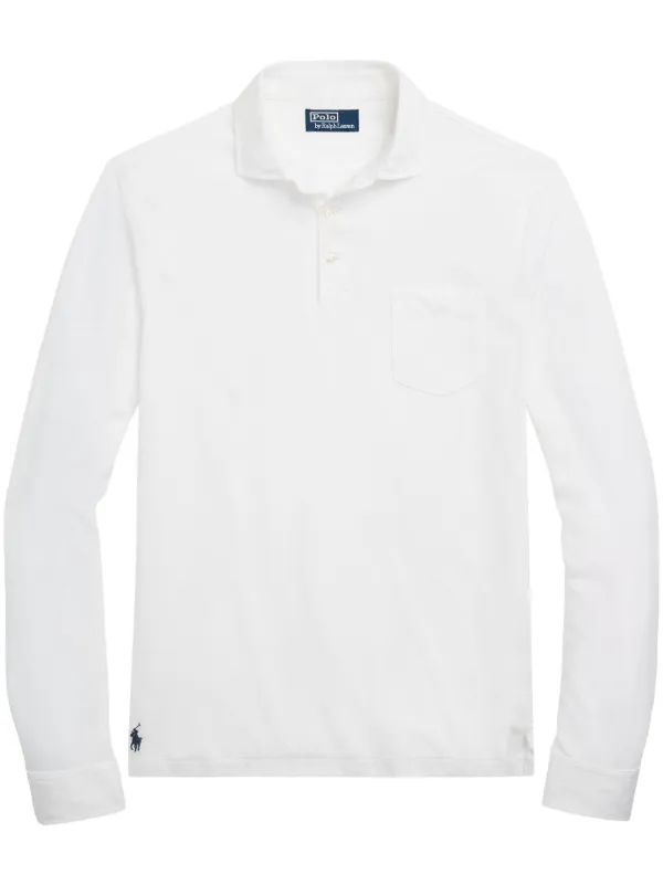 White long sleeve deals polo ralph lauren