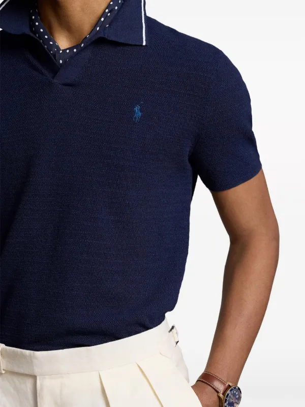Polo Ralph Lauren Suéter Jonny Texturizado Com Logo Bordado | Azul