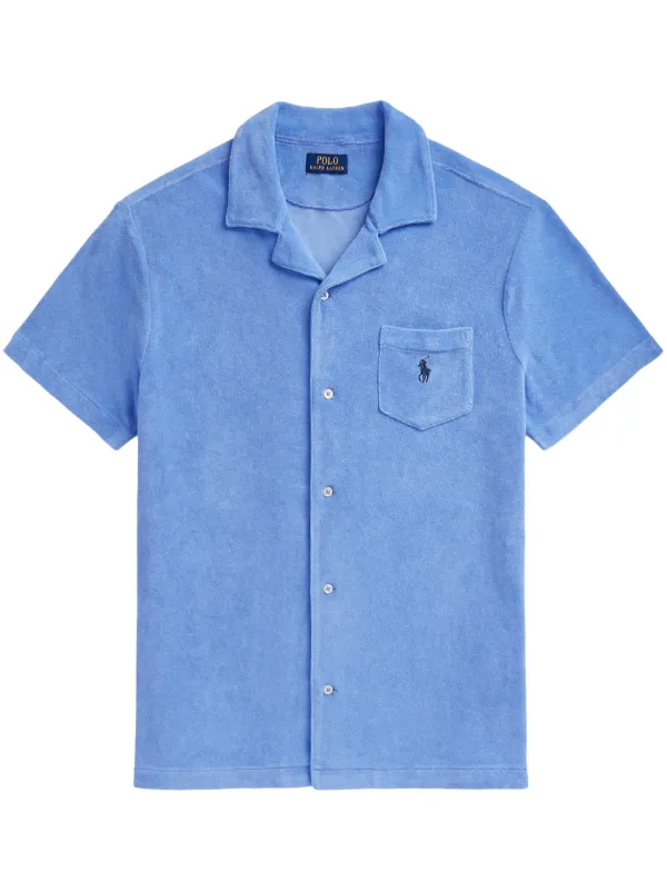 Polo Ralph Lauren Polo Pony terry-cloth Shirt Blue FARFETCH SG