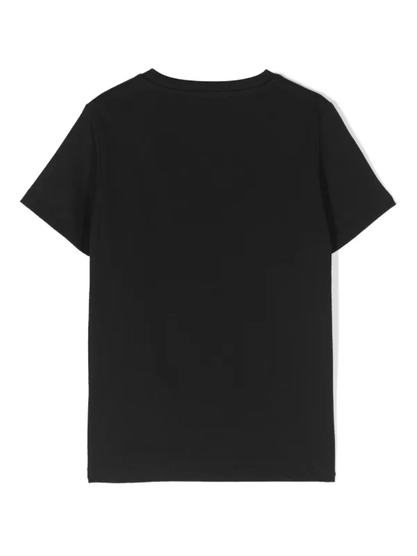 Versace Kids Medusa Head-patch Cotton T-shirt | Black