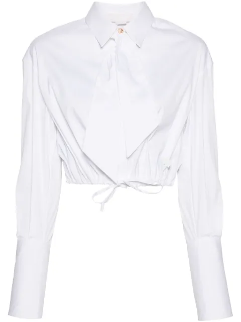Genny camisa corta con placa del logo