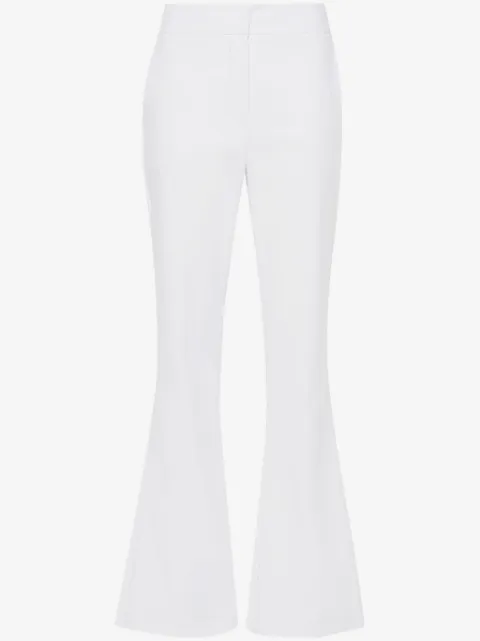 Genny twill flared trousers