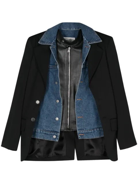 MM6 Maison Margiela layered-design blazer