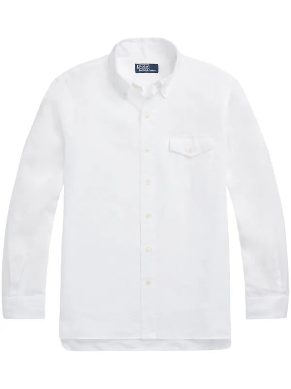 トップス Ralph Lauren linen shirt White Polo Ralph Lauren Linen Shirt | White | FARFETCH