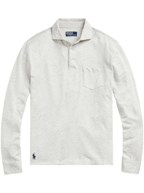 Polo Ralph Lauren melange-effect long-sleeve polo shirt Men