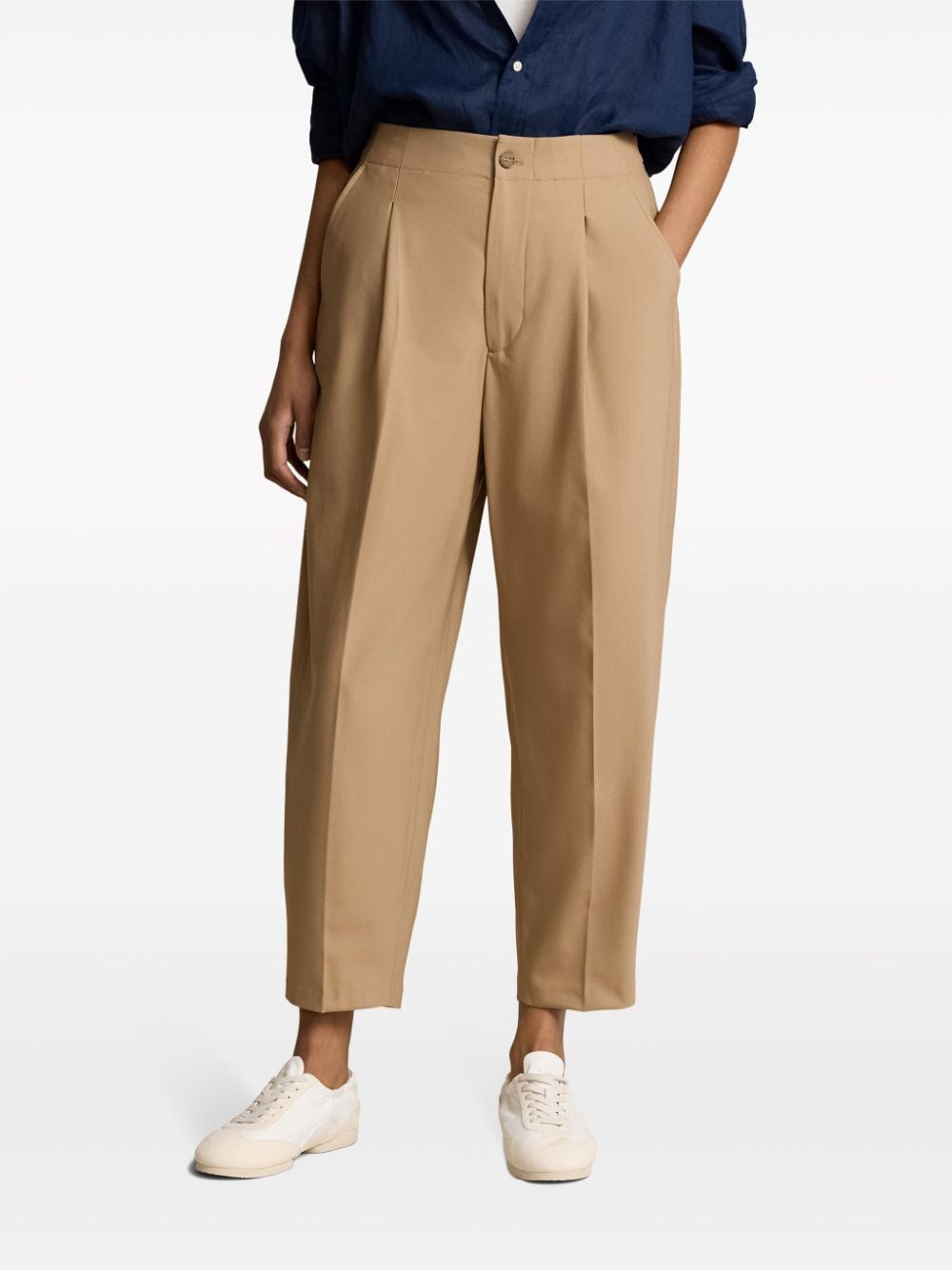 Polo Ralph Lauren Cropped broek met toelopende pijpen Beige
