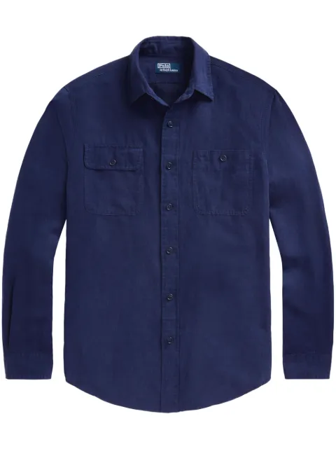 Polo Ralph Lauren linen-blend button-up shirt