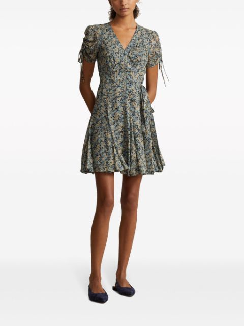 Polo Ralph Lauren floral-print V-neck mini dress Women