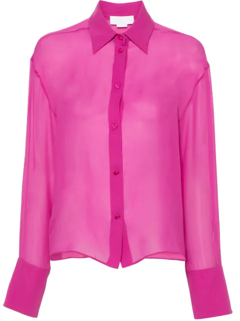 Genny long-sleeve silk shirt 