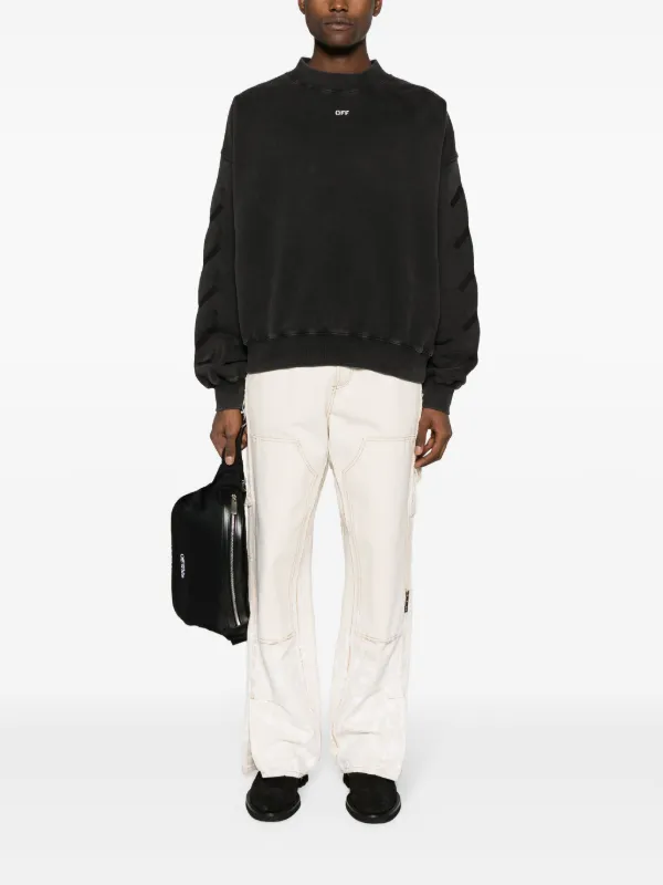 Off-White S.Matthew Cotton Sweatshirt | Black | FARFETCH