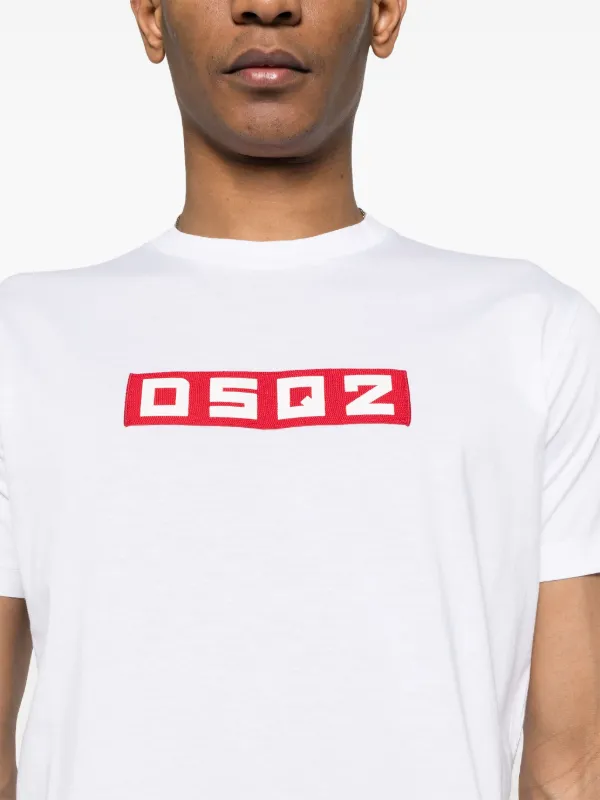 DSQUARED2 DSQ2 ロゴ Tシャツ | ホワイト | FARFETCH JP