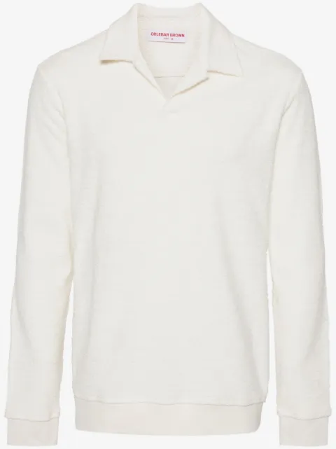 Orlebar Brown Santino towelling-finish polo shirt
