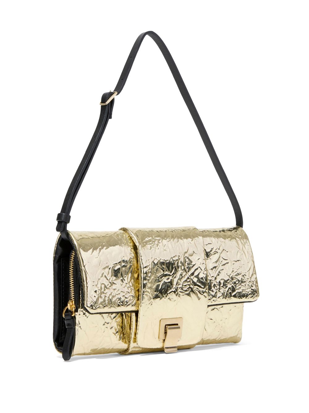 Proenza Schouler Flip metallic-effect leather shoulder bag Women