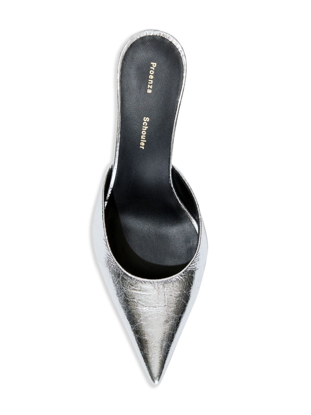 Shop Proenza Schouler Spike 60mm Leather Mules In Silber