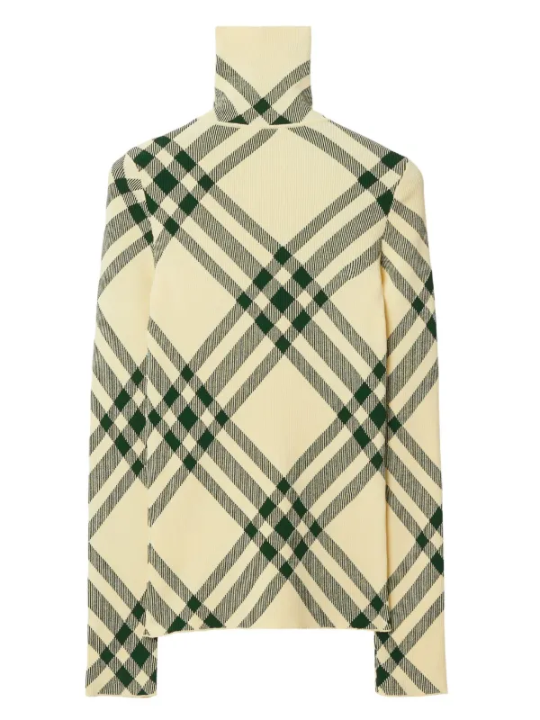 福袋安いいね半額ストア Burberry チェック ニュートラル | ハイネックセーター ニット+セーター