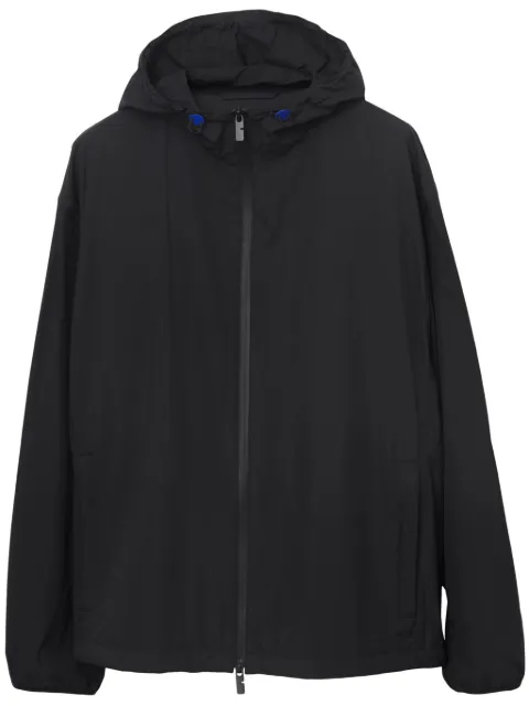 Burberry EKD-embroidered hooded lightweight jacket