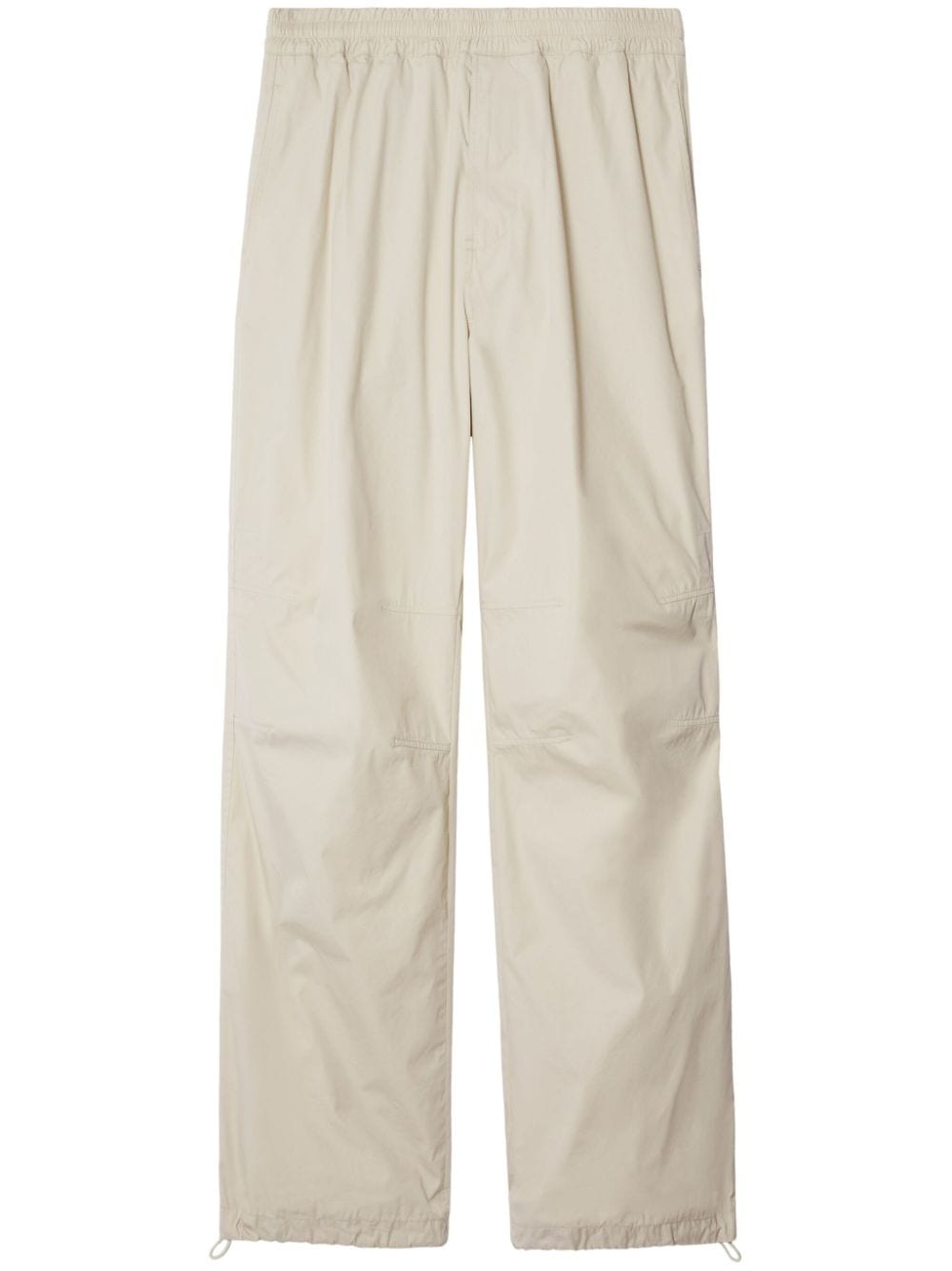 Burberry Straight-leg Drawstring Trousers In Neutrals