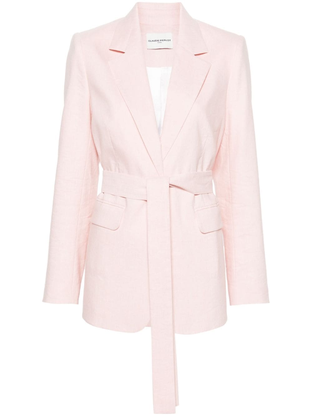 Claudie Pierlot Notched-lapels Single-breasted Blazer In Pink