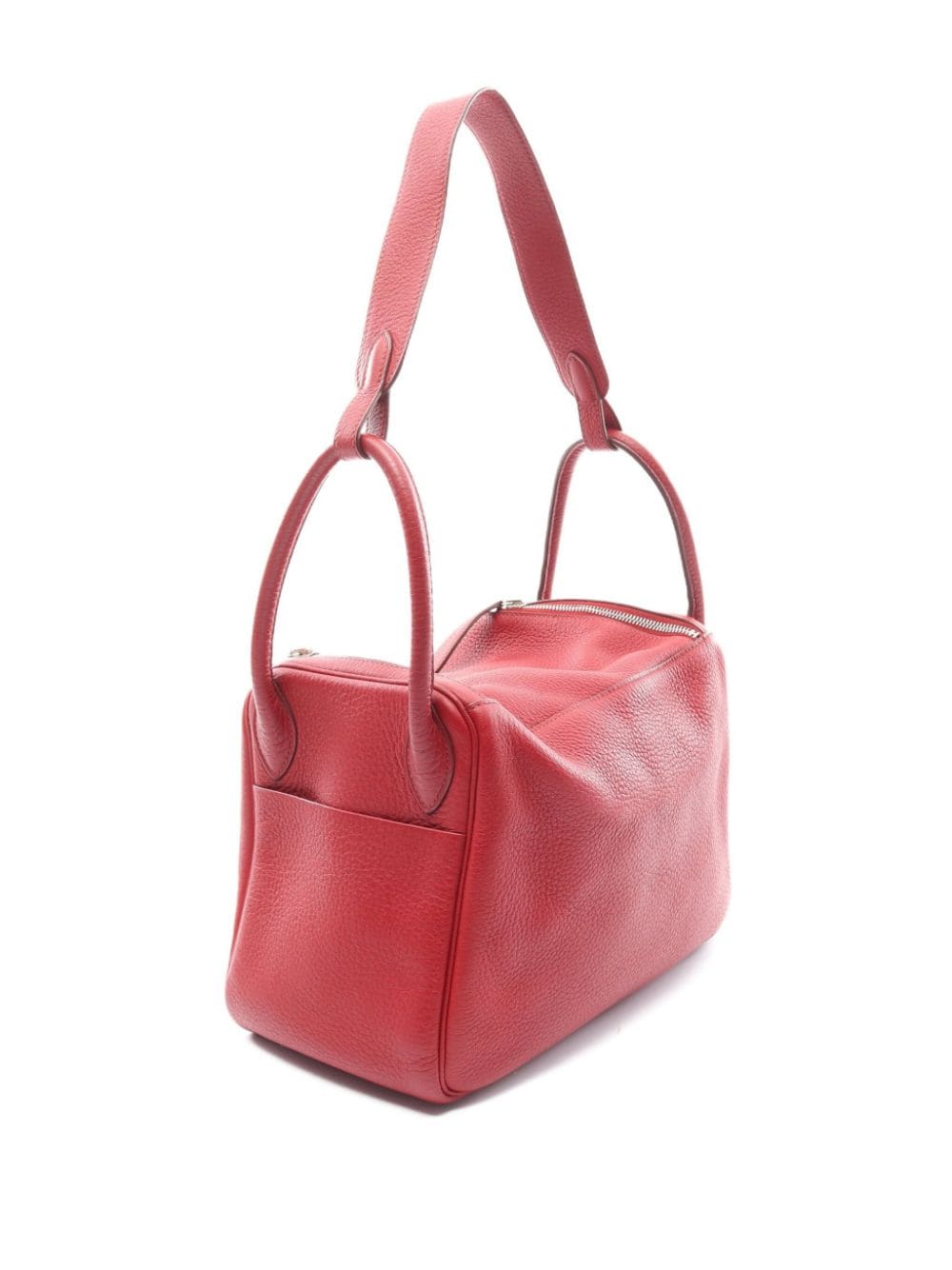 Pre-owned Hermes 2008  Lindy 30 Shoulder Bag In Red