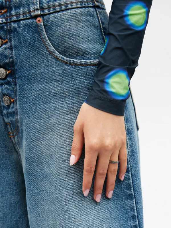 MM6 Maison Margiela Numeric Signature Minimal Ring | Silver | FARFETCH