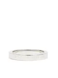 MM6 Maison Margiela Numeric engraved polished ring - Silver