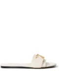 Proenza Schouler Monogram slide sandals - White