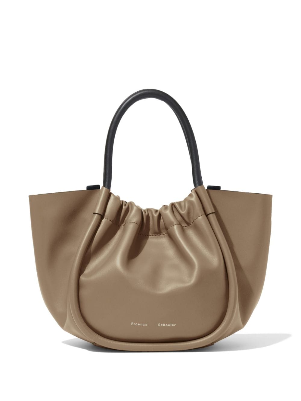 Shop Proenza Schouler Small Ruched Tote Bag In Brown