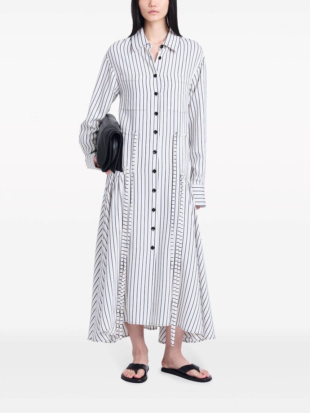 Get best discounts Proenza Schouler White Label Bonnie drawstring shirtdress Women