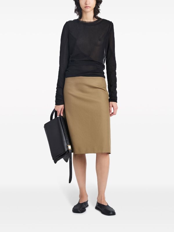 Proenza Schouler Adele Midi Skirt Farfetch