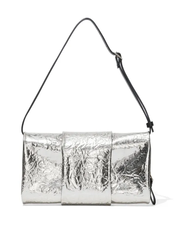 Proenza Schouler Flip メタリック レザーショルダーバッグ