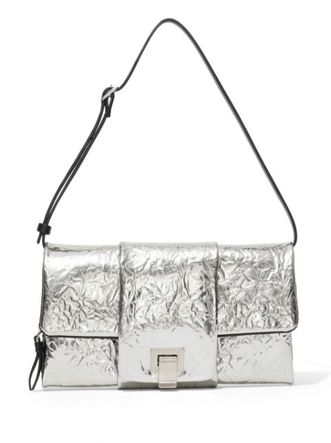 Proenza Schouler Flip metallic-effect leather shoulder bag Women