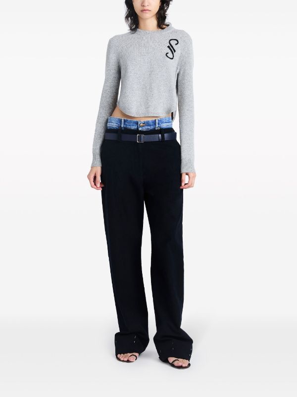 Proenza Schouler Stella monogram embroidered Jumper Farfetch