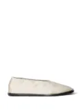 Proenza Schouler square-toe leather mules - White