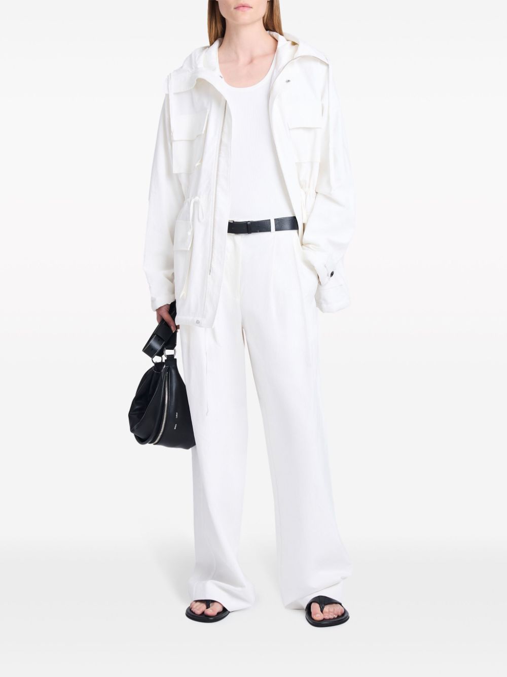 Shop Proenza Schouler White Label Nina Drawstring Jacket In White