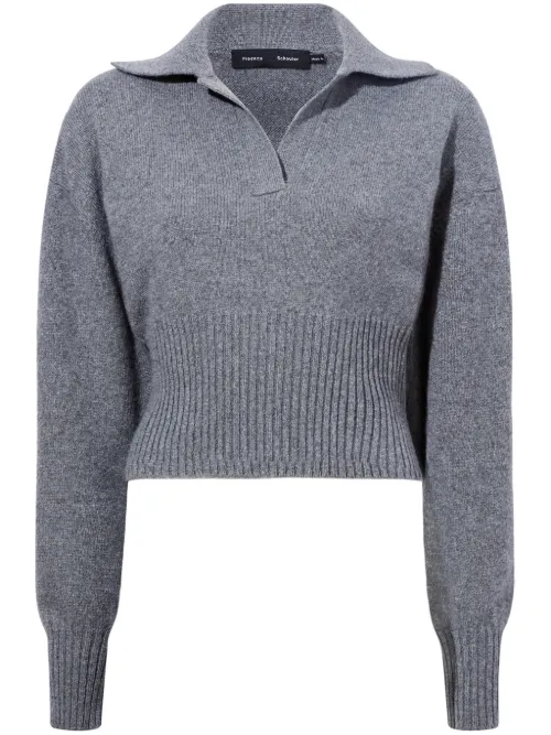 Pull nervuré Jeanne à col fendu - Proenza Schouler - Modalova