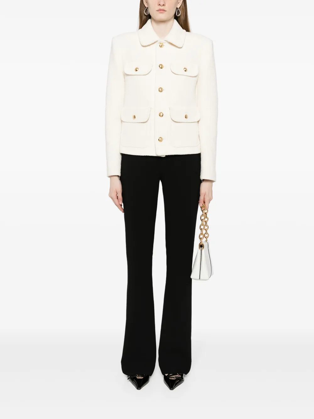 Shop Nili Lotan Paloma Bouclé Jacket In Neutrals