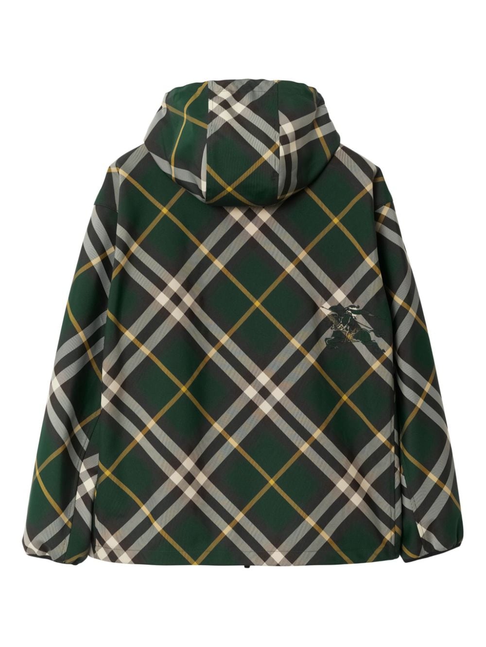 Burberry check pattern Zipped Hooded Jacket Farfetch