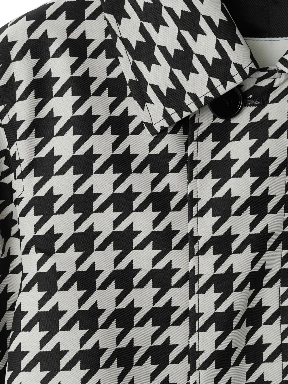 Affordable Burberry houndstooth-print twill car coat Women